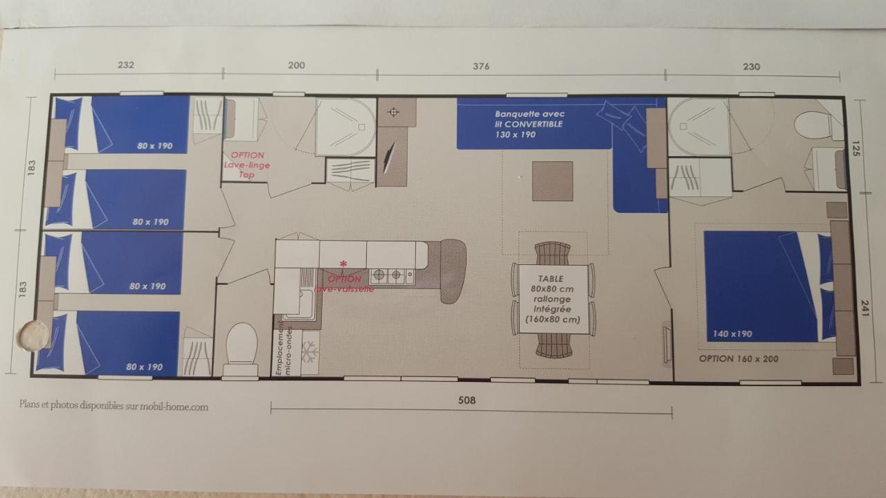 Agreable Mobilhome 6 - 8 Places Saint-Brévin-les-Pins Exterior foto